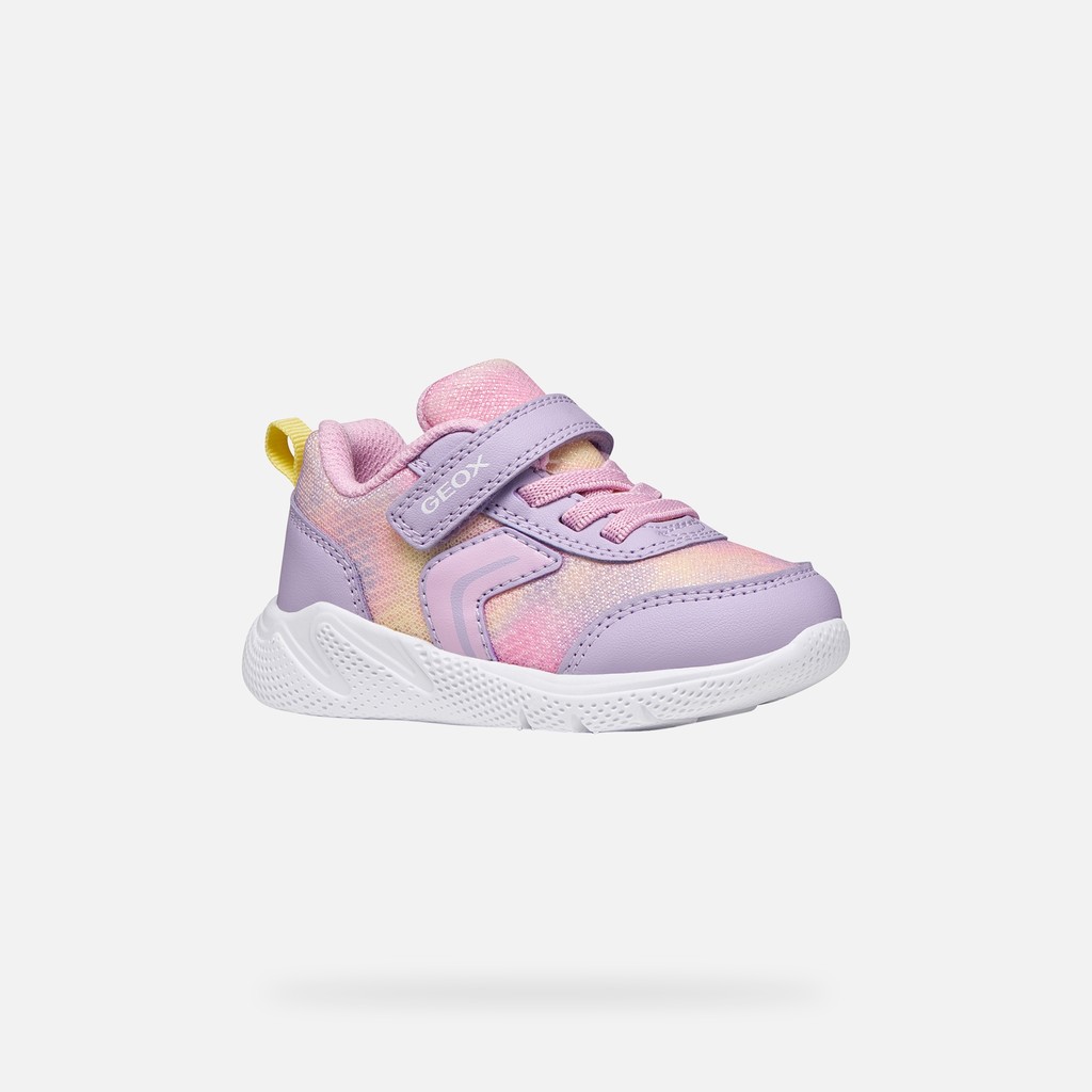 Low top sneakers SPRINTYE TODDLER GIRL Light lilac/Pink - image number 2 | GEOX