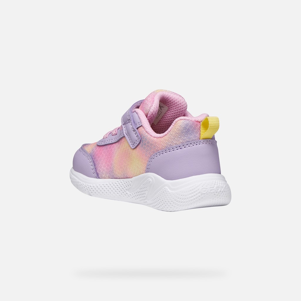 Low top sneakers SPRINTYE TODDLER GIRL Light lilac/Pink - image number 3 | GEOX
