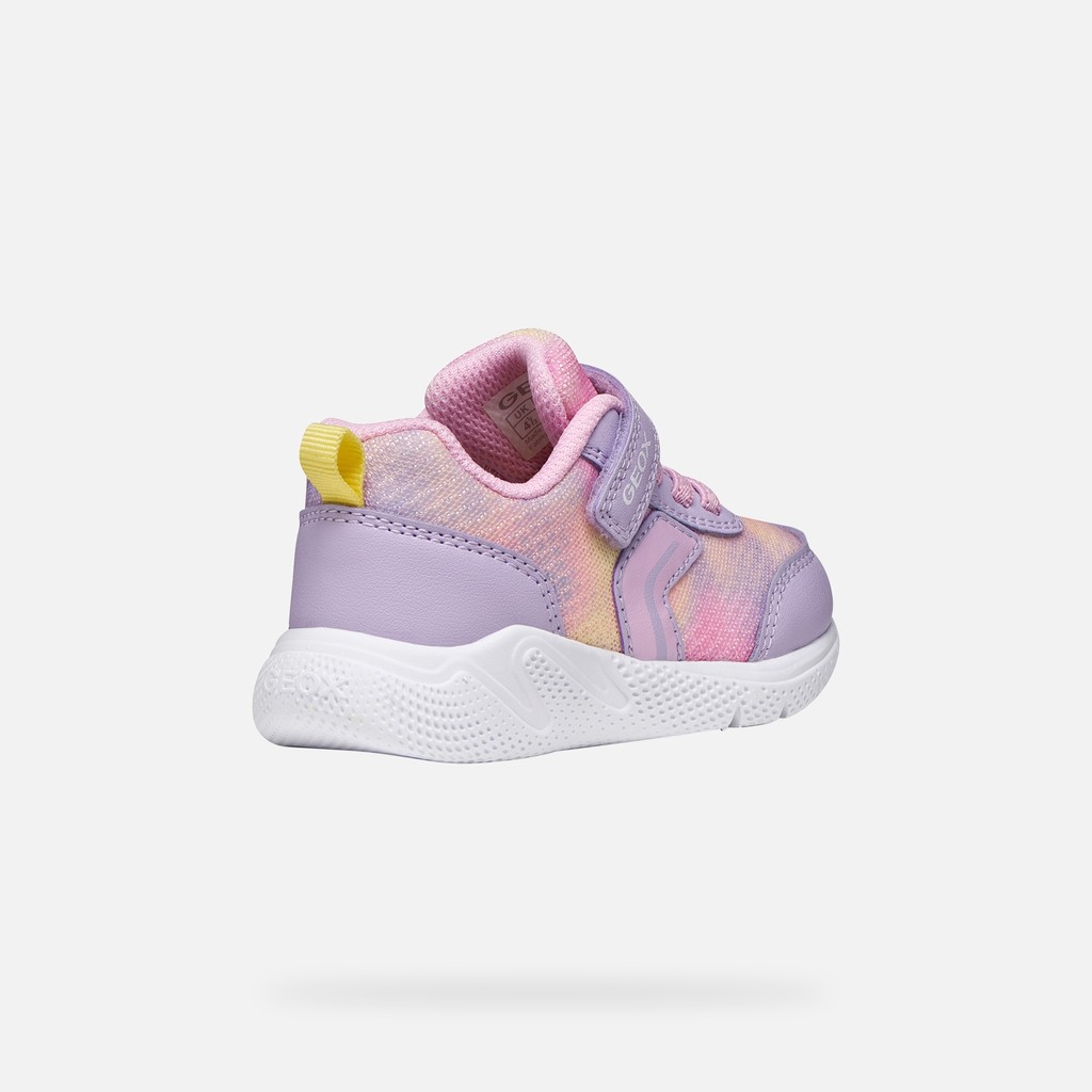 Low top sneakers SPRINTYE TODDLER GIRL Light lilac/Pink - image number 4 | GEOX