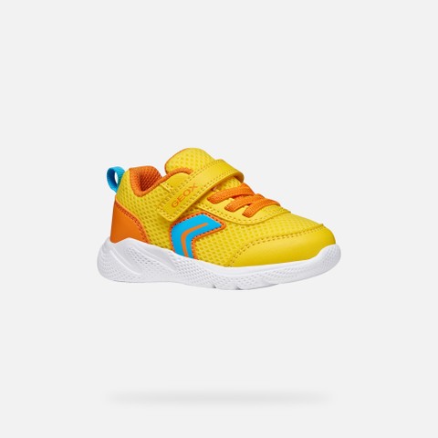 Low top sneakers SPRINTYE BABY Yellow/Orange - image number 2 | GEOX