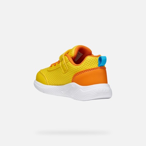 Low top sneakers SPRINTYE BABY Yellow/Orange - image number 3 | GEOX