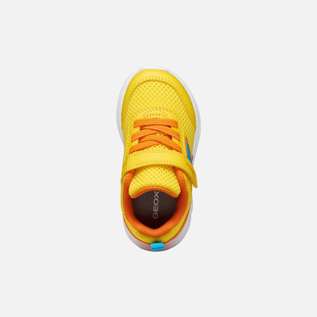 Low top sneakers SPRINTYE BABY Yellow/Orange - image number 5 | GEOX