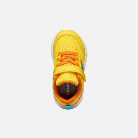 Low top sneakers SPRINTYE BABY Yellow/Orange - image number 5 | GEOX
