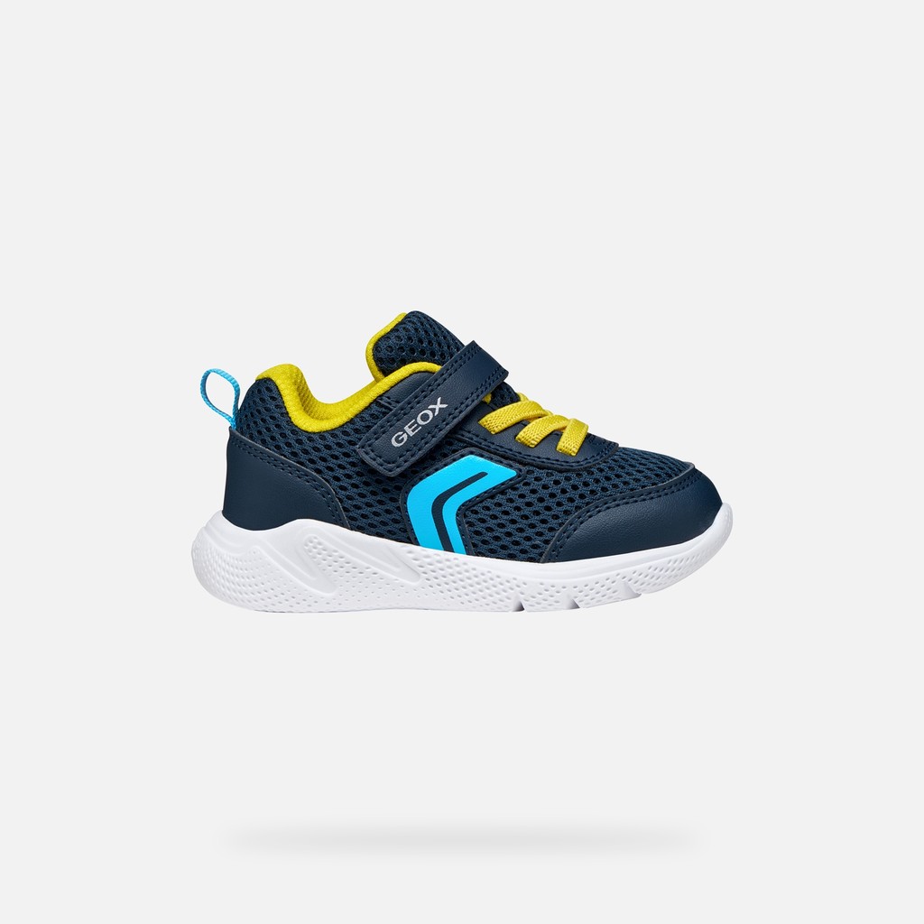 Low top sneakers SPRINTYE BABY Navy/Yellow - image number 1 | GEOX