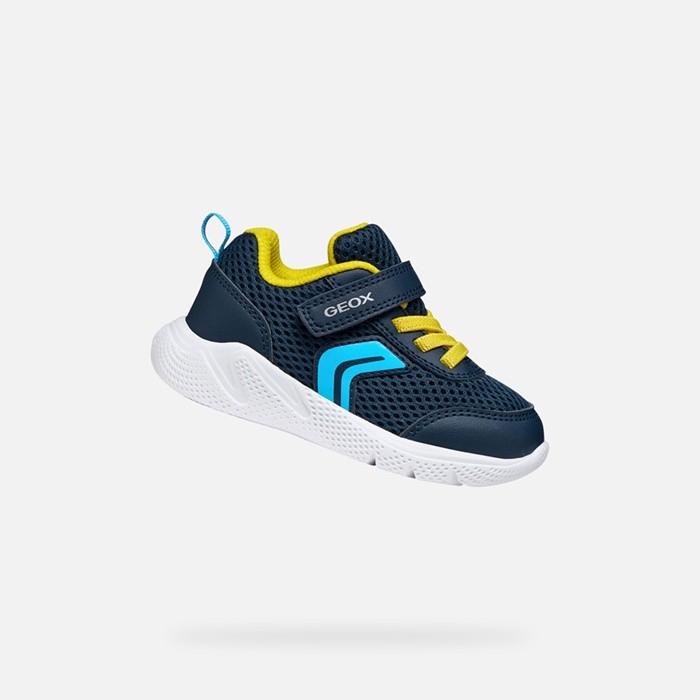 Low top sneakers SPRINTYE BABY Navy/Yellow | GEOX