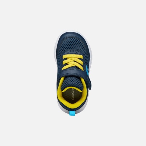Low top sneakers SPRINTYE BABY Navy/Yellow - image number 5 | GEOX