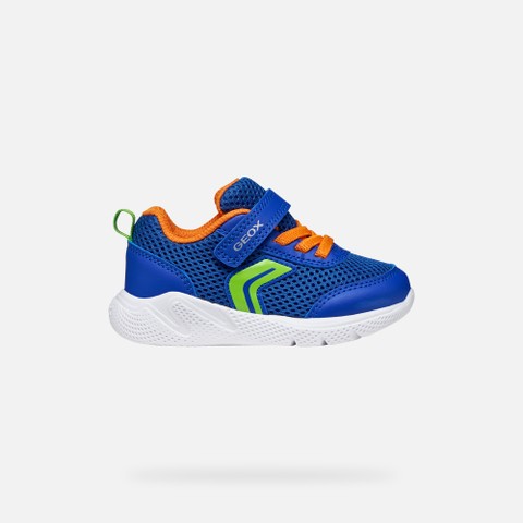 Low top sneakers SPRINTYE BABY Royal/Orange - image number 1 | GEOX