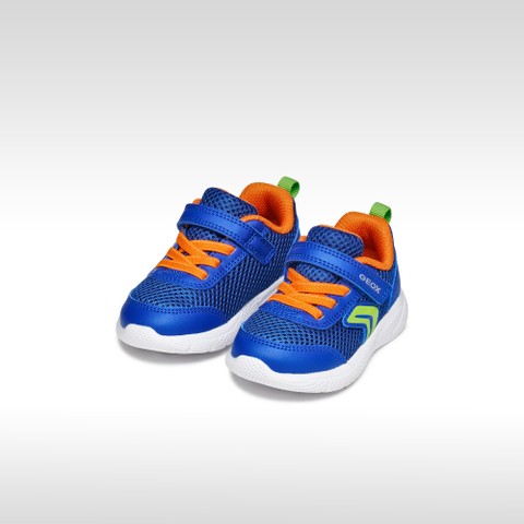 Sneakers basse SPRINTYE BABY Royal blu/Arancione - image number 1 | GEOX