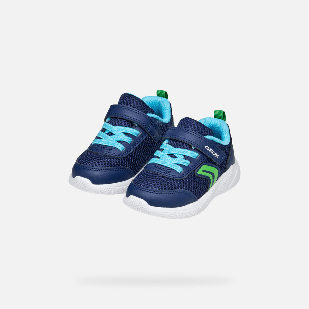 Low Top Sneakers SPRINTYE BABY Navy/Light green - image number 7 | GEOX