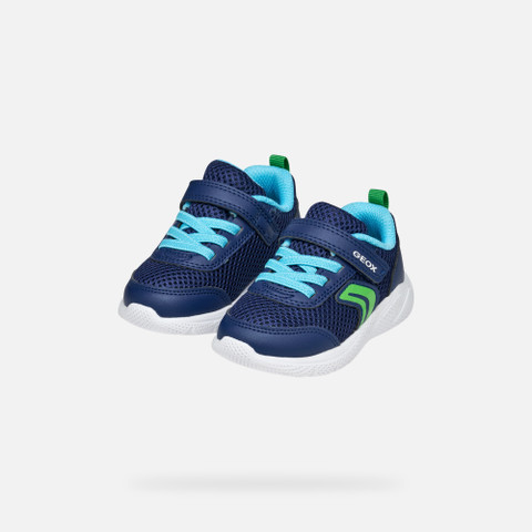Low Top Sneakers SPRINTYE BABY Navy/Light green - image number 7 | GEOX