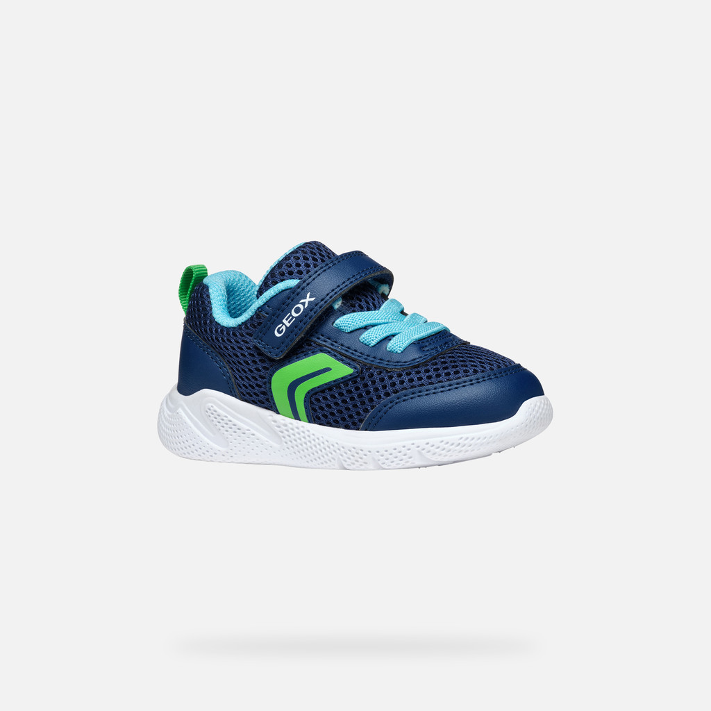 Low Top Sneakers SPRINTYE BABY Navy/Light green - image number 2 | GEOX