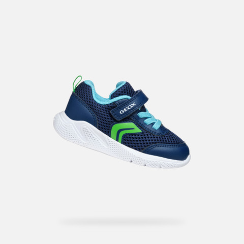 Low Top Sneakers SPRINTYE BABY Navy/Light green - image number 0 | GEOX