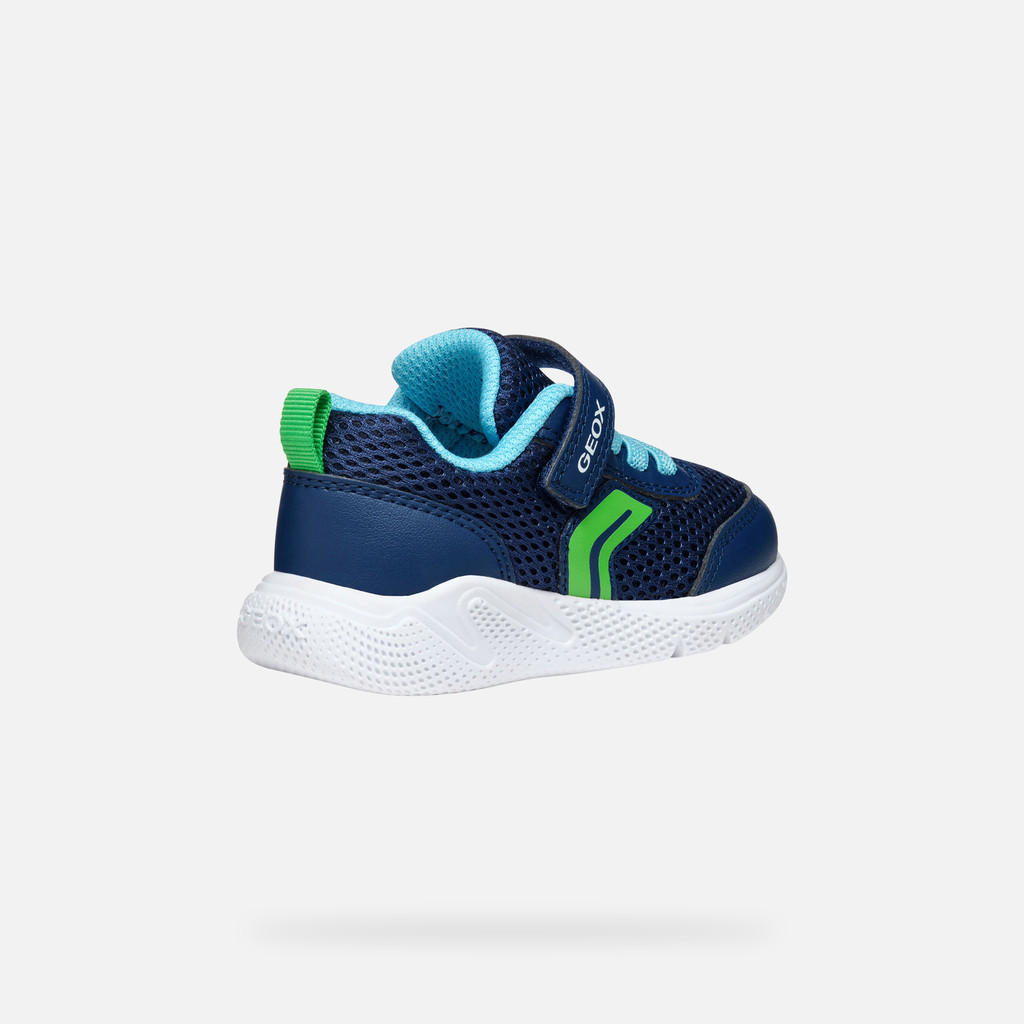 Low Top Sneakers SPRINTYE BABY Navy/Light green - image number 4 | GEOX