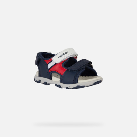 sandals with straps SANDAL FLAFFEE TODDLER BOY Navy/Red - image number 2 | GEOX