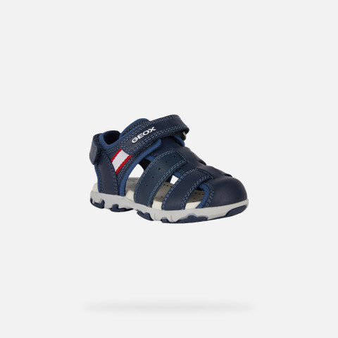 closed toe sandals SANDAL FLAFFEE TODDLER BOY Navy - image number 2 | GEOX