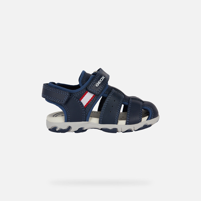 Closed toe sandals SANDAL FLAFFEE TODDLER Navy | GEOX