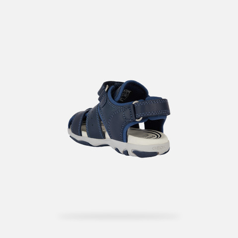 closed toe sandals SANDAL FLAFFEE TODDLER BOY Navy - image number 3 | GEOX