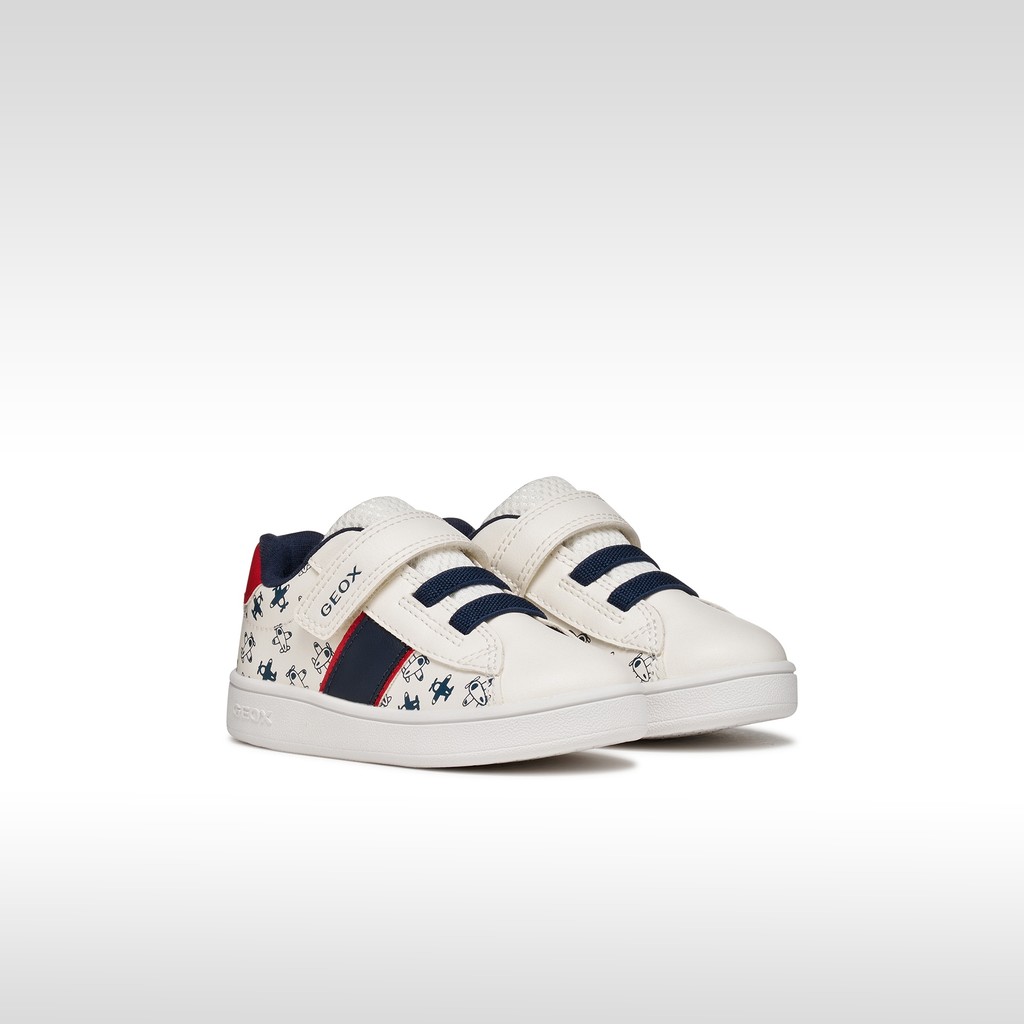 Niedrige Sneakers ECLYPER KLEINKIND JUNGE Wei&szlig;/Rot - image number 1 | GEOX