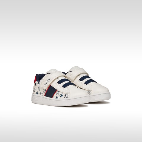 Niedrige Sneakers ECLYPER KLEINKIND JUNGE Wei&szlig;/Rot - image number 1 | GEOX