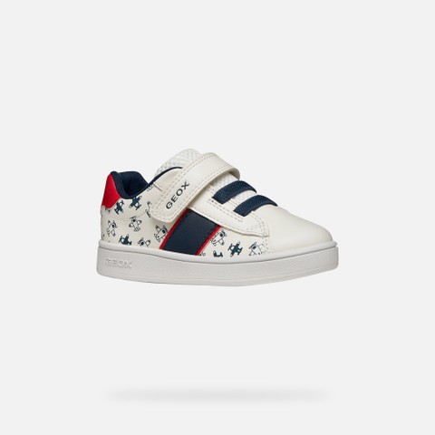 Low top sneakers ECLYPER TODDLER BOY White/Red - image number 2 | GEOX