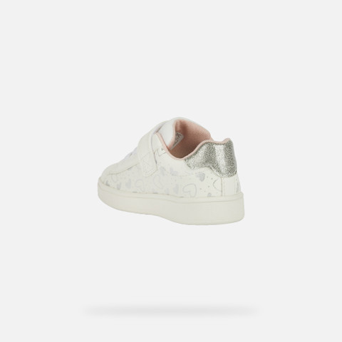 sneakers with straps ECLYPER TODDLER GIRL White/Silver - image number 3 | GEOX