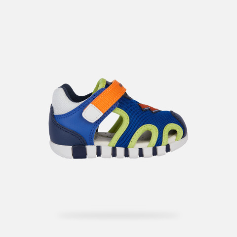closed toe sandals SANDAL IUPIDOO BABY BOY Royal/Orange - image number 1 | GEOX