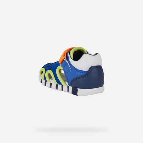 closed toe sandals SANDAL IUPIDOO BABY BOY Royal/Orange - image number 3 | GEOX