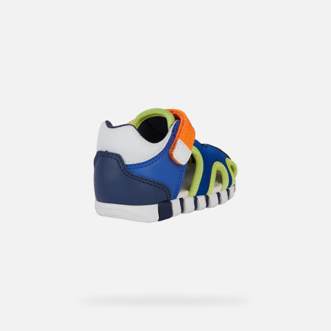 closed toe sandals SANDAL IUPIDOO BABY BOY Royal/Orange - image number 4 | GEOX