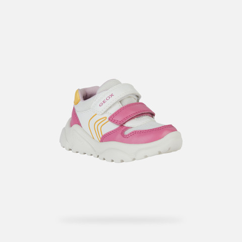 sneakers with straps CIUFCIUF BABY White/Dark Pink - image number 2 | GEOX
