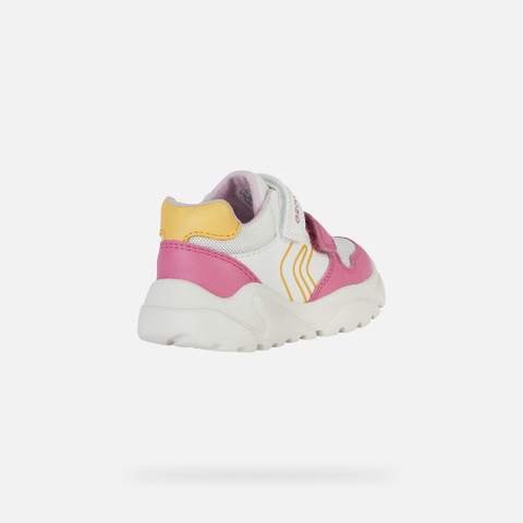 sneakers with straps CIUFCIUF BABY White/Dark Pink - image number 4 | GEOX