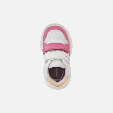 sneakers with straps CIUFCIUF BABY White/Dark Pink - image number 5 | GEOX