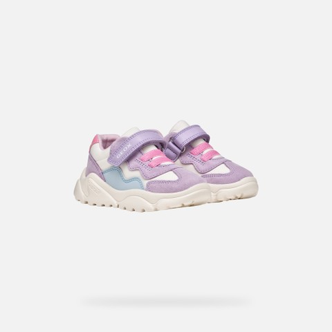 Baskets basse CIUFCIUF B&Eacute;B&Eacute; Blanc cass&eacute;/Lilas - image number 7 | GEOX