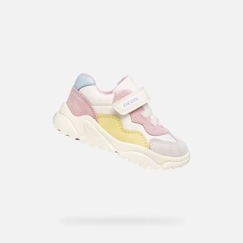 Baskets basse CIUFCIUF B&Eacute;B&Eacute; Blanc/Rose | GEOX