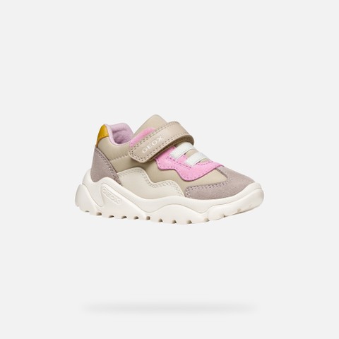 Scarpe con strappo CIUFCIUF BABY Beige/Rosa Scuro - image number 2 | GEOX