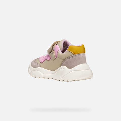 Scarpe con strappo CIUFCIUF BABY Beige/Rosa Scuro - image number 3 | GEOX