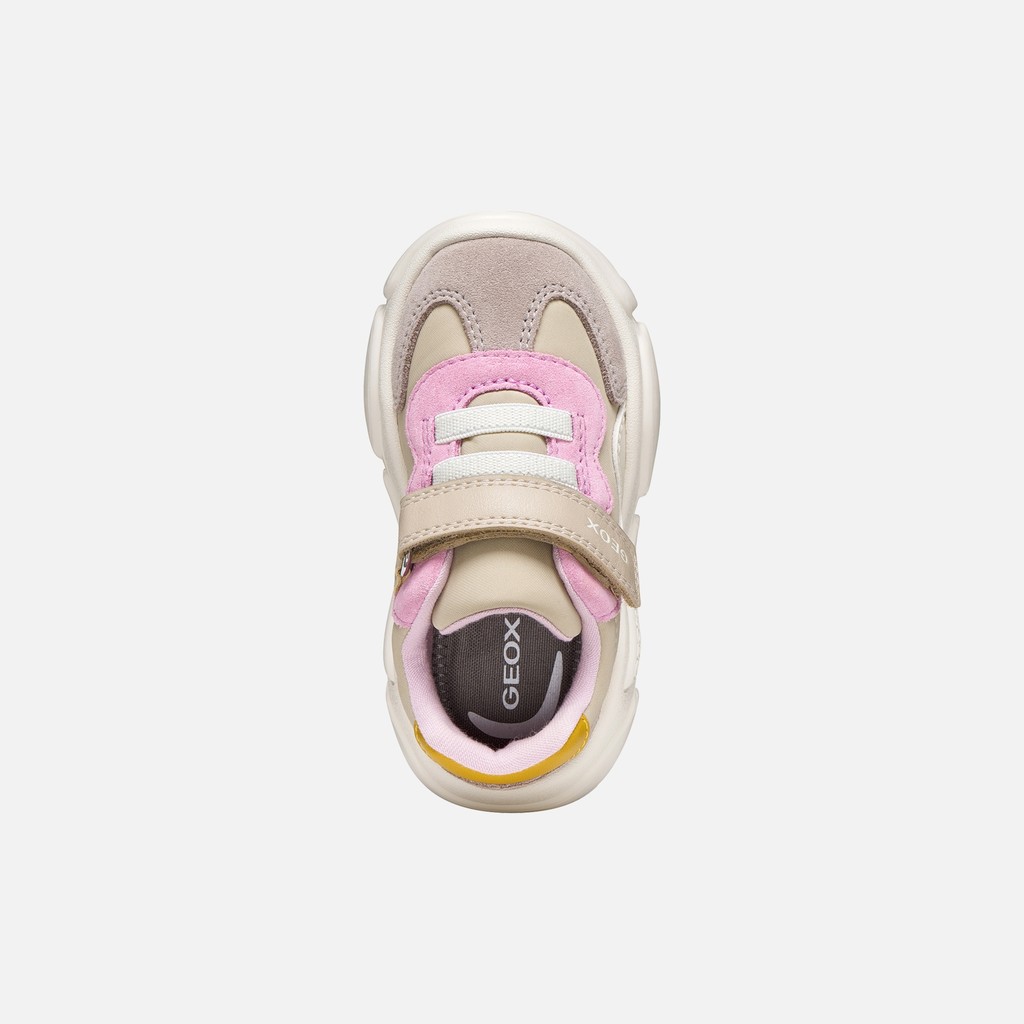 Scarpe con strappo CIUFCIUF BABY Beige/Rosa Scuro - image number 5 | GEOX