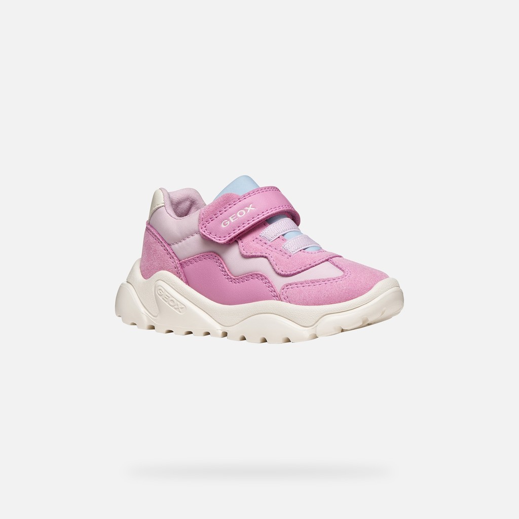 Velcro shoes CIUFCIUF BABY Pink/Light sky - image number 2 | GEOX