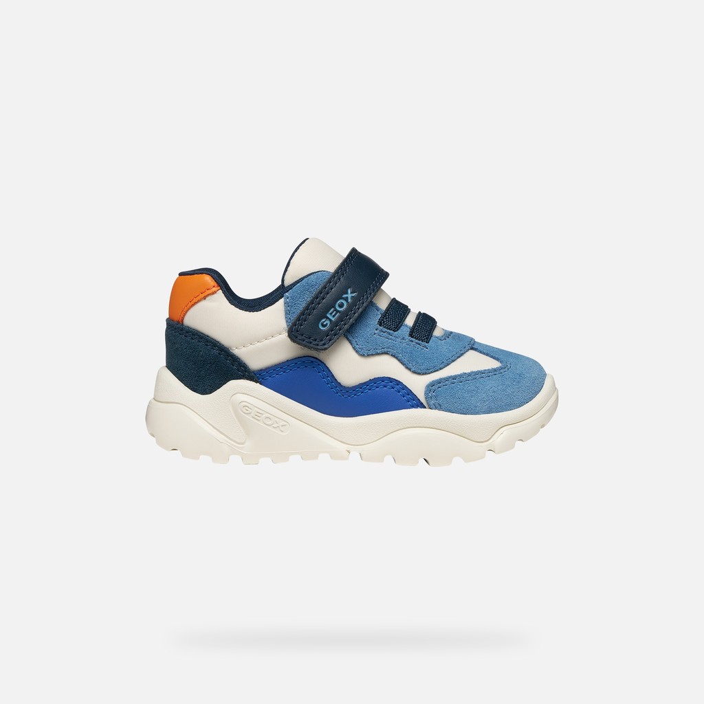 Niedrige Sneakers CIUFCIUF BABY Elfenbein/Hellblau - image number 1 | GEOX