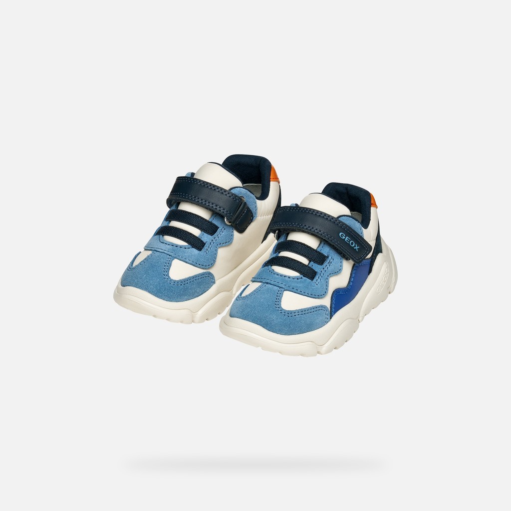 Niedrige Sneakers CIUFCIUF BABY Elfenbein/Hellblau - image number 7 | GEOX