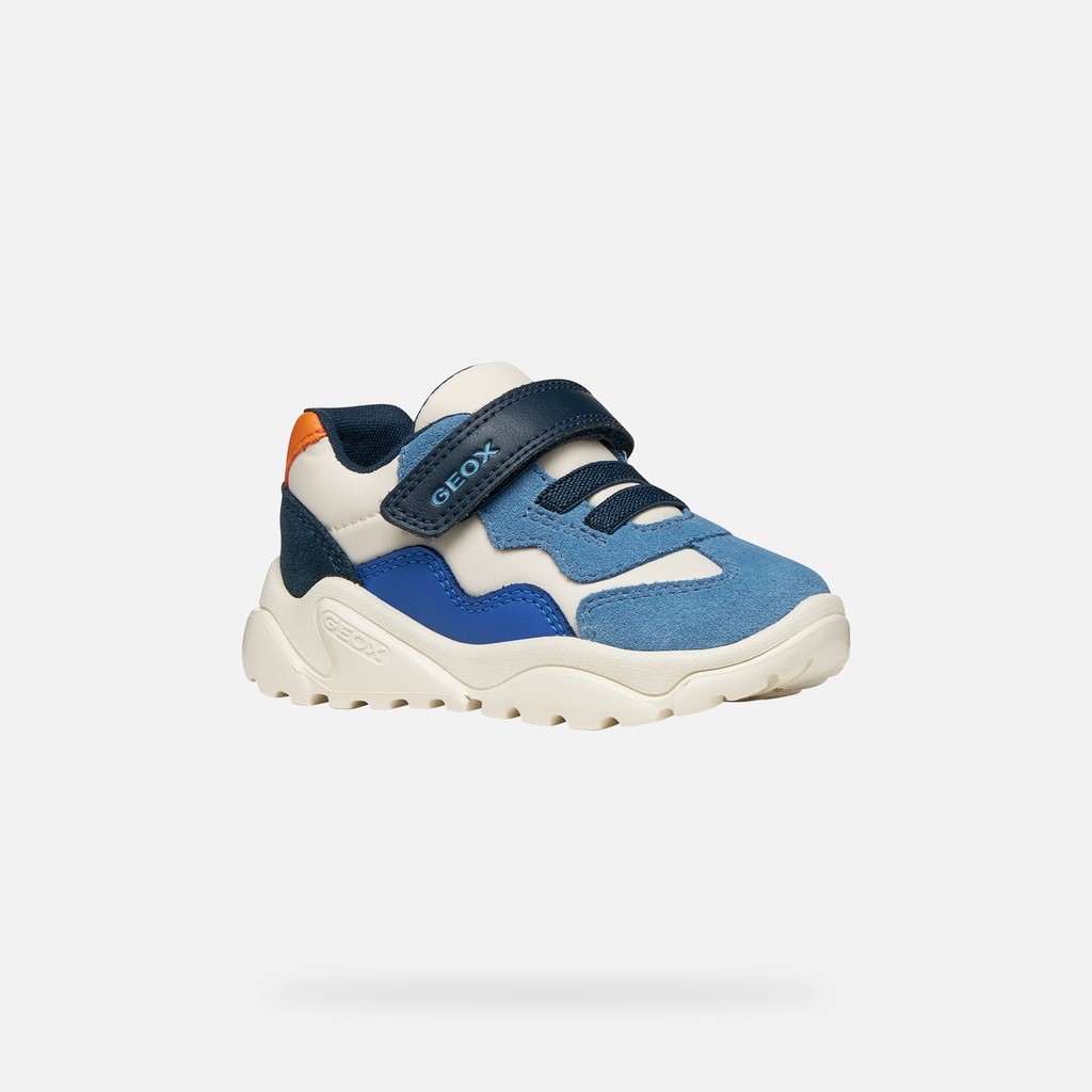 Niedrige Sneakers CIUFCIUF BABY Elfenbein/Hellblau - image number 2 | GEOX