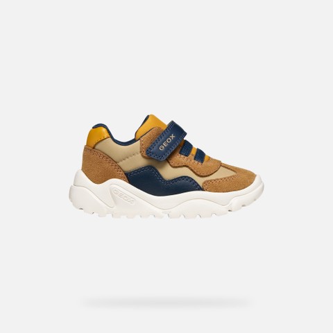 Velcro shoes CIUFCIUF BABY Caramel/Navy - image number 1 | GEOX