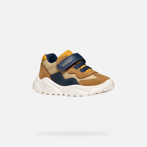 Velcro shoes CIUFCIUF BABY Caramel/Navy - image number 2 | GEOX