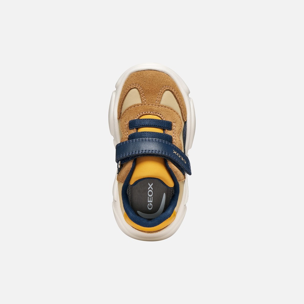 Velcro shoes CIUFCIUF BABY Caramel/Navy - image number 5 | GEOX