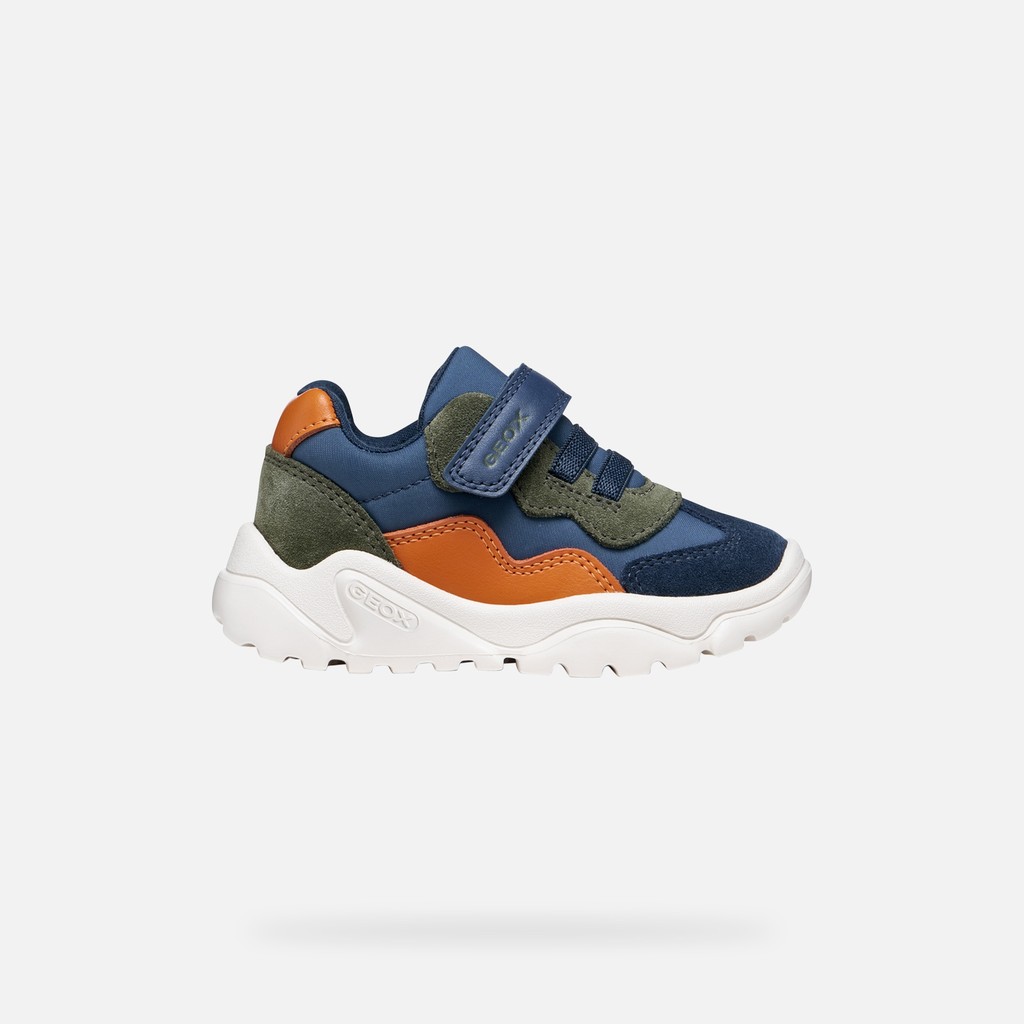 Velcro shoes CIUFCIUF BABY Light Navy/Orange - image number 1 | GEOX