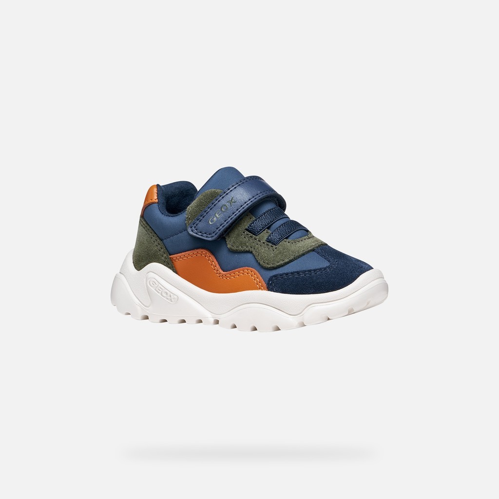 Velcro shoes CIUFCIUF BABY Light Navy/Orange - image number 2 | GEOX