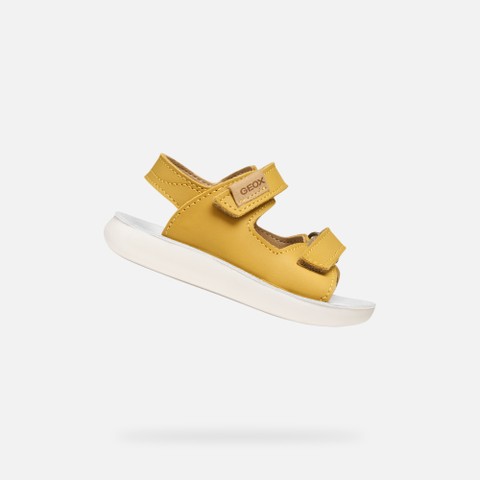 Sandals with straps SANDAL LIGHTFLOPPY BABY Ochre Yellow | GEOX