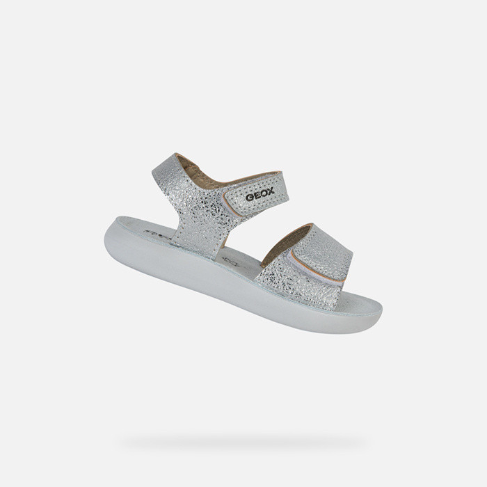 Sandals with straps SANDAL LIGHTFLOPPY TODDLER GIRL Silver | GEOX