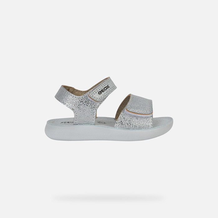 Sandals with straps SANDAL LIGHTFLOPPY TODDLER Silver | GEOX