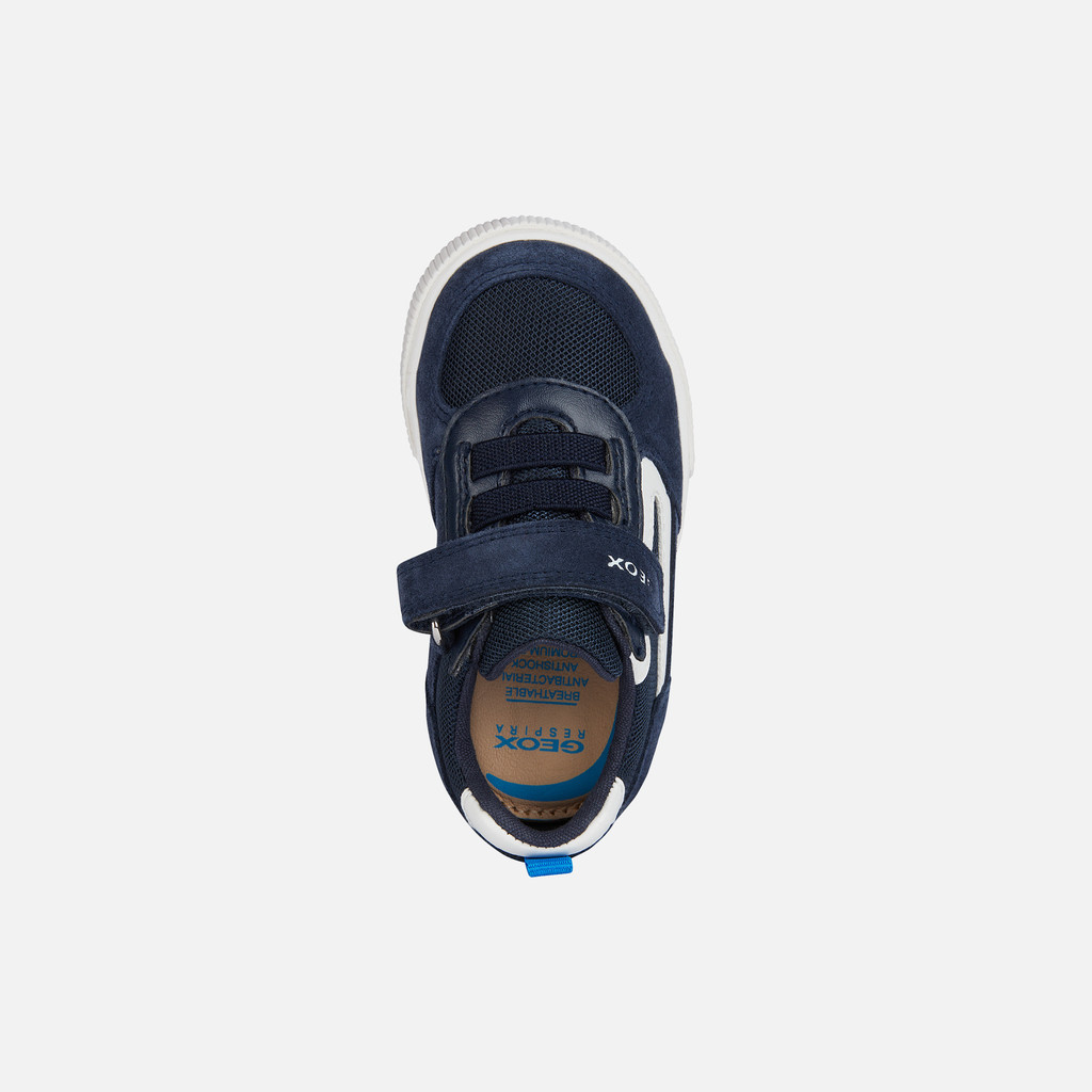 Geox® KILWI: Baby Boy's Navy Low Top Sneakers | Geox®