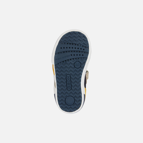 Low Top Sneakers KILWI TODDLER BOY Taupe/Navy - image number 6 | GEOX